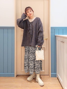 「アイテム（ワンピース/ドレス）」を使った、ayaさん（レディース・161cm・30代）の秋コーディネート