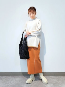 「ローリーズファーム(LOWRYS FARM)」｜ayaさん（レディース・161cm）の冬コーディネート