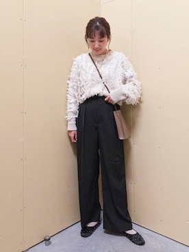 「アイテム（バレエシューズ）」を使った、ayaさん（レディース・161cm・30代）の秋コーディネート