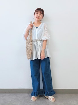 「ローリーズファーム(LOWRYS FARM)」｜ayaさん（レディース・161cm）の春コーディネート