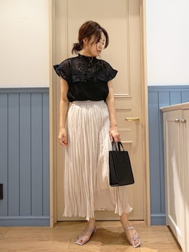「lowrysfarm」｜ayaさん（レディース・161cm）の夏コーディネート