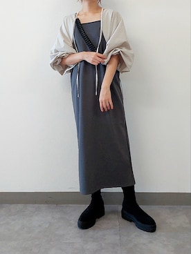 「アイテム（ワンピース/ドレス）」を使った、ayaさん（レディース・161cm・30代）の秋コーディネート