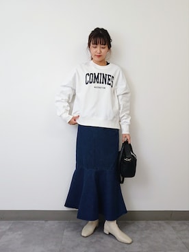 「アイテム（スウェット）」を使った、ayaさん（レディース・161cm・30代）の冬コーディネート