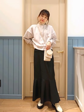 「アイテム（カーディガン/ボレロ）」を使った、ayaさん（レディース・161cm・30代）の冬コーディネート