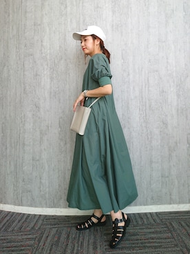 「アイテム（帽子）」を使った、ayaさん（レディース・161cm・30代）の夏コーディネート