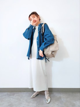 「アイテム（バックパック/リュック）」を使った、ayaさん（レディース・161cm・30代）の冬コーディネート
