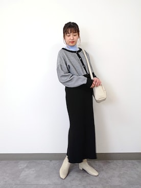「アイテム（ワンピース/ドレス）」を使った、ayaさん（レディース・161cm・30代）の冬コーディネート