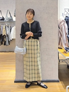 「アイテム（バレエシューズ）」を使った、ayaさん（レディース・161cm・30代）の春コーディネート