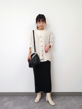 「アイテム（ブーツ）」を使った、ayaさん（レディース・161cm・30代）の冬コーディネート