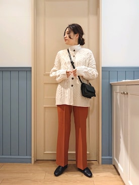 「アイテム（ブーツ）」を使った、ayaさん（レディース・161cm・30代）の冬コーディネート