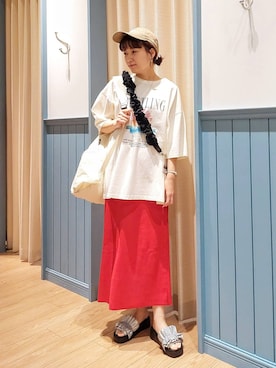 「アイテム（バックパック/リュック）」を使った、ayaさん（レディース・161cm・30代）の春コーディネート