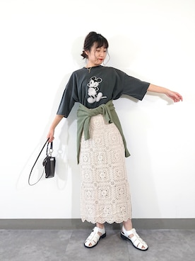 「アイテム（サンダル）」を使った、ayaさん（レディース・161cm・30代）の春コーディネート