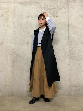 「SENSEOFPLACE」｜おりなさん（レディース・158cm）の秋コーディネート