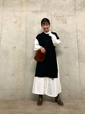 おりなさん（レディース・158cm）の秋コーディネート