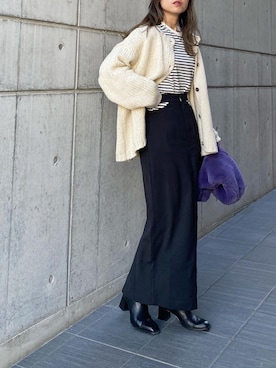 mikaさん（レディース・157cm）の冬コーディネート