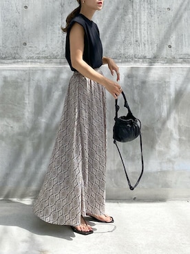 「Rewde（ルゥデ）のアイテム」を使った、mikaさん（レディース・157cm）の夏コーディネート