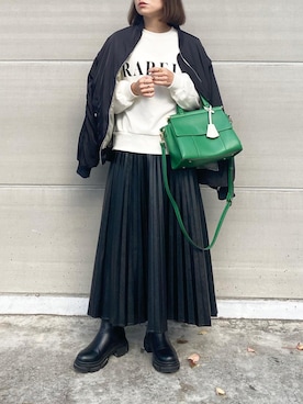 「チェルシーブーツ」｜mikaさん（レディース・157cm）の秋コーディネート