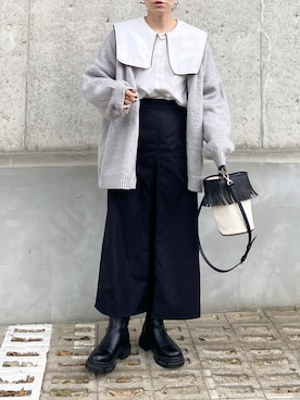 「チェルシーブーツ」｜mikaさん（レディース・157cm）の秋コーディネート