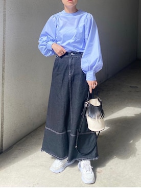 「D.A.T.E.（デイト）のアイテム」を使った、mikaさん（レディース・157cm）の冬コーディネート