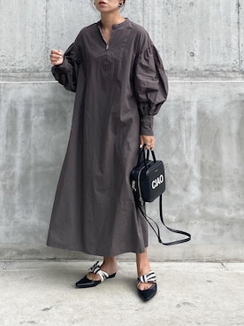 「michino（ミチノ）のアイテム」を使った、mikaさん（レディース・157cm）の秋コーディネート