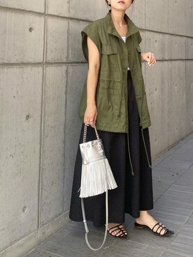 「AS KNOW AS plus」｜mikaさん（レディース・157cm）の夏コーディネート