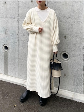 「babcode」｜mikaさん（レディース・157cm）の冬コーディネート