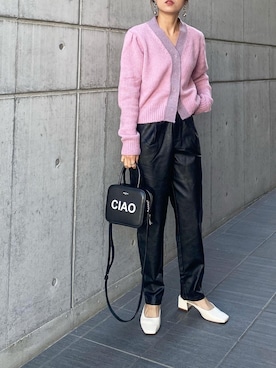 「michino（ミチノ）のアイテム」を使った、mikaさん（レディース・157cm）の冬コーディネート