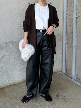 「CAPRICIEUX LE'MAGE（カプリシューレマージュ）のアイテム（ハンドバッグ）」を使った、mikaさん（レディース・157cm）の秋コーディネート