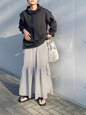 「リエディ(Re:EDIT)」｜mikaさん（レディース・157cm）の春コーディネート