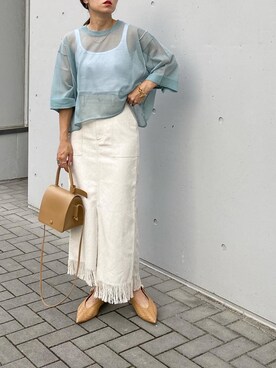 「KOH.style（コースタイル）のアイテム」を使った、mikaさん（レディース・157cm）の夏コーディネート