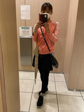 Adidas アディダス のジャージ ピンク系 を使ったレディース人気ファッションコーディネート Wear