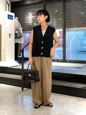「アイテム（ボストンバッグ）」を使った、saeさん（レディース・155cm・20代）の夏コーディネート