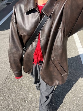 「アイテム（ブルゾン）」を使った、saeさん（レディース・155cm・20代）の秋コーディネート