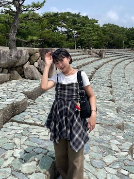 「海」｜「アイテム（パンツ）」を使った、saeさん（レディース・155cm）の夏コーディネート