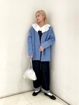 「ローリーズファーム(LOWRYS FARM)」｜「アイテム（オールインワン・サロペット）」を使った、saeさん（レディース・155cm）の春コーディネート