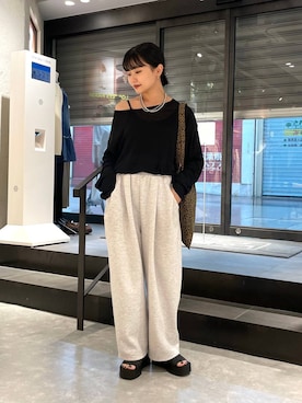 「アイテム（トートバッグ）」を使った、saeさん（レディース・155cm・20代）の夏コーディネート