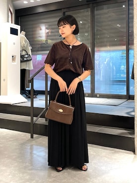 「アイテム（ボストンバッグ）」を使った、saeさん（レディース・155cm・20代）の夏コーディネート