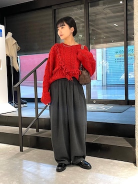 「アイテム（ポロシャツ）」を使った、saeさん（レディース・155cm・20代）の秋コーディネート