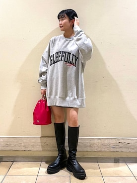 「アイテム（スウェット）」を使った、saeさん（レディース・155cm・20代）の秋コーディネート