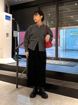 「アイテム（チョーカー）」を使った、saeさん（レディース・155cm・20代）の冬コーディネート