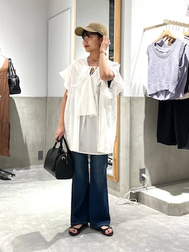 「アイテム（チョーカー）」を使った、saeさん（レディース・155cm・20代）の夏コーディネート