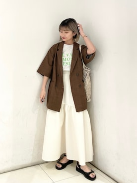 saeさん（レディース・155cm）の夏コーディネート