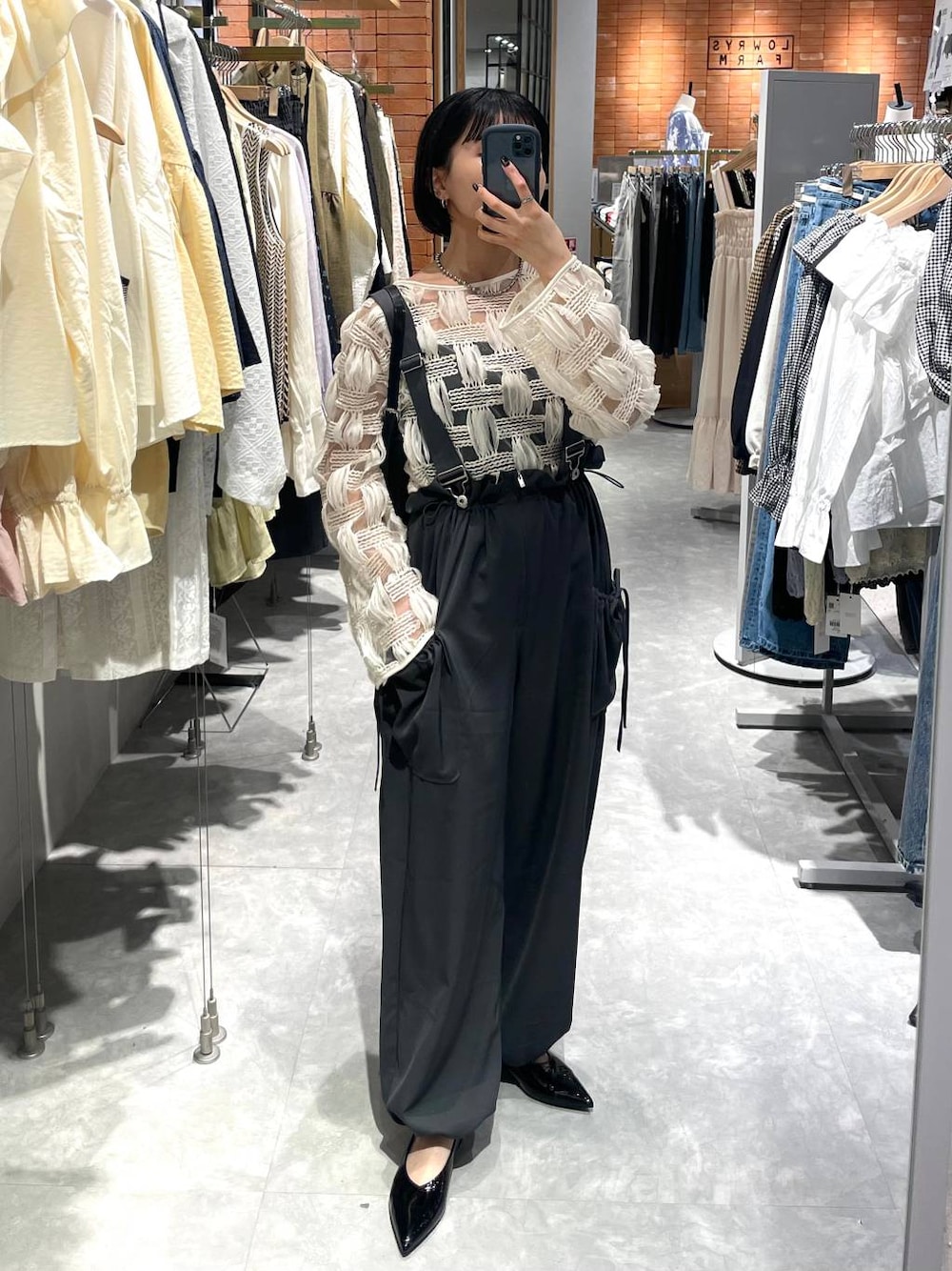 ウエストフリルリボンサロペ 292363を使った人気ファッション