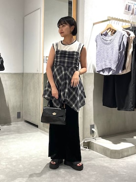 「アイテム（チョーカー）」を使った、saeさん（レディース・155cm・20代）の夏コーディネート