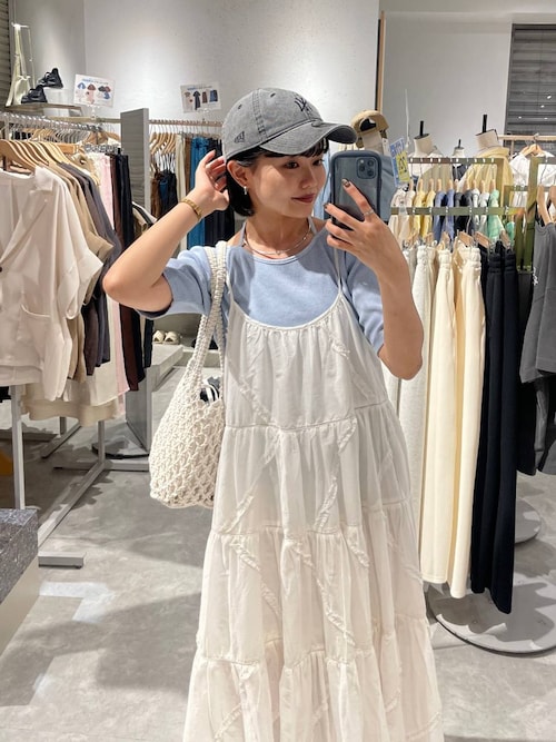 LOWRYS FARM｜コットンボイルキャミワンピース | Rakuten
