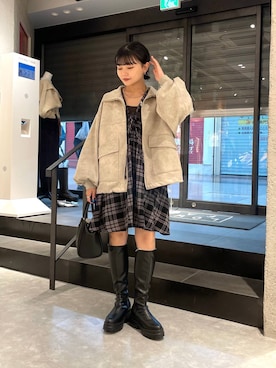 「アイテム（チョーカー）」を使った、saeさん（レディース・155cm・20代）の秋コーディネート