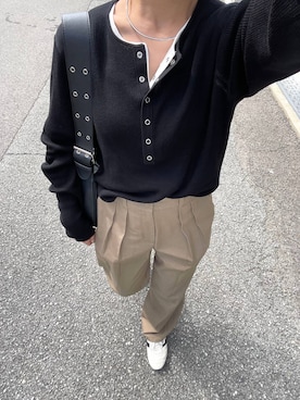 「アイテム（チョーカー）」を使った、saeさん（レディース・155cm・20代）の秋コーディネート