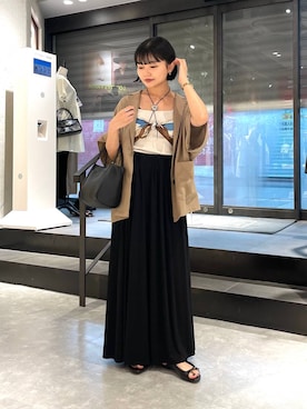 「アイテム（財布/小物）」を使った、saeさん（レディース・155cm）の夏コーディネート