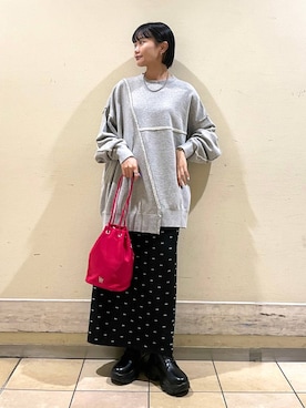 「アイテム（スウェット）」を使った、saeさん（レディース・155cm・20代）の秋コーディネート