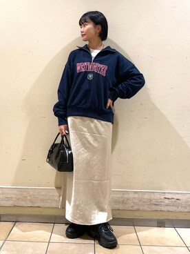 「アイテム（スウェット）」を使った、saeさん（レディース・155cm・20代）の秋コーディネート